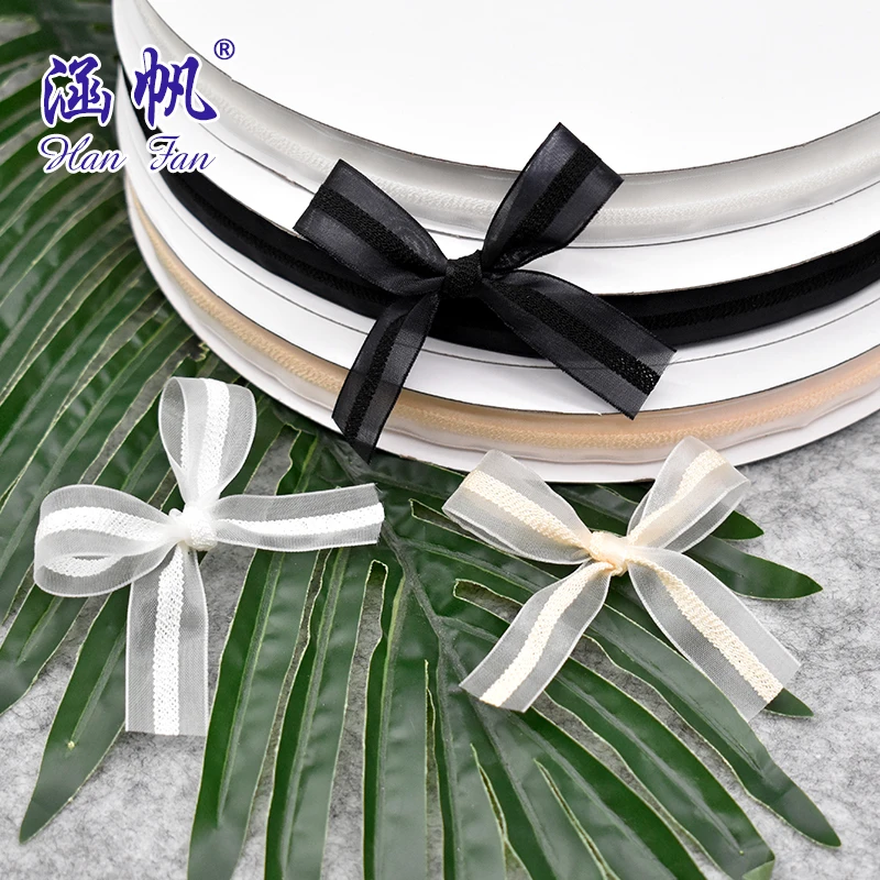 Hanfan Factory Yarn Ribbon Floral Dress Transparent Coloured Yarn Clothing Diy Bow Accessories Decoration