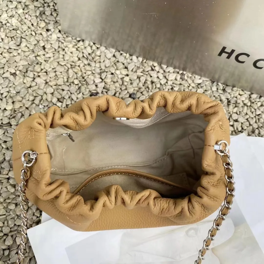 Wholesale Products Sling Messenger High Quality Genuine Leather Ladies Purse And Handbags Luxury Chain Shoulder Bags For Women