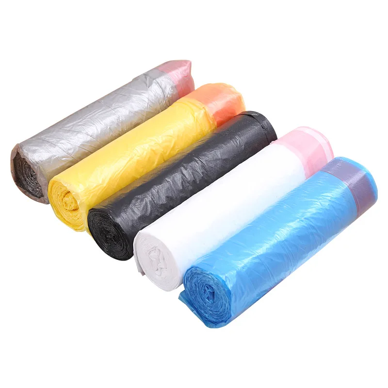 Customizable Size Thickened Flat Mouth Disposable Stand-Up PVC Bag for Household Office Toilet Living Room Coffee Well