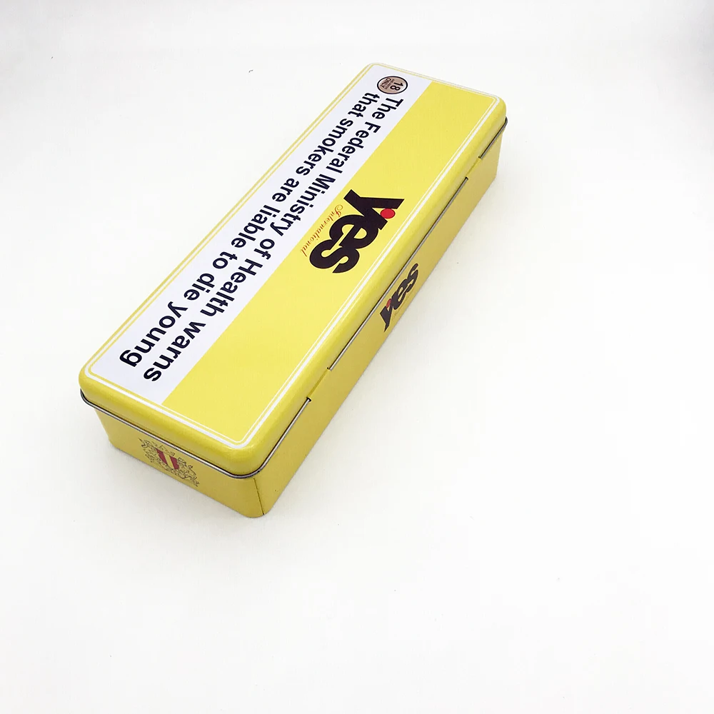 promotional gift a bar of cigar storage tin box metal cigarette box