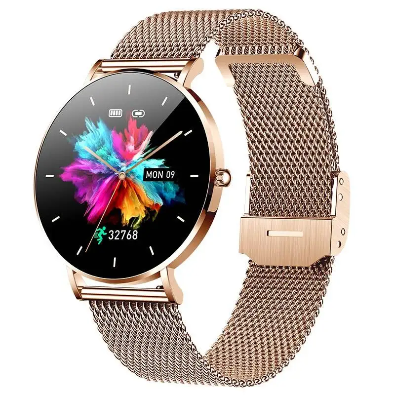 New T8 Slim Smart Watch Women's 1.36-inch Amoled 360 * 360 High-definition Pixel Display Call Reminders Smartwatch