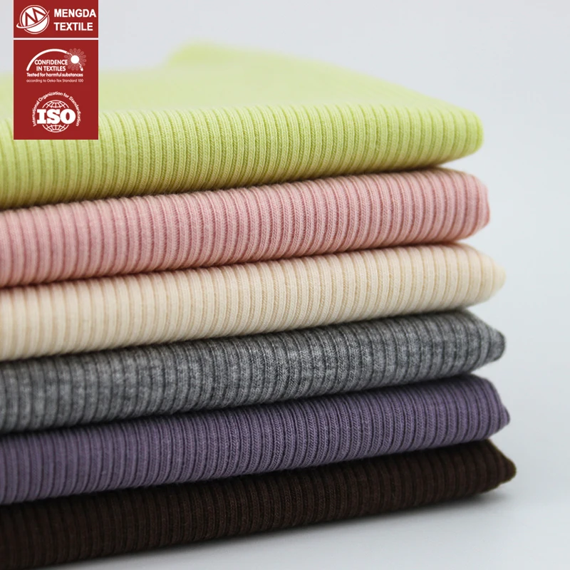 New technology environmental degradable material 2x2 viscose rayon rib knit fabric for underwear camisole sun top