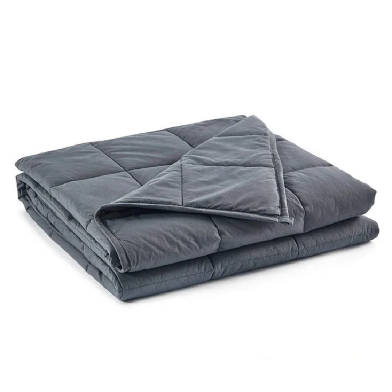 Hot Trending Release Anxiety Autism Weighted Blanket Throw Non-toxic Glass Beads Inside Blanket for Insomnia
