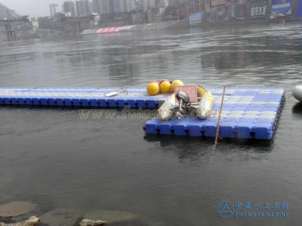 Ponton floating dock modular plastic cubes jetty bridge dock jet ski walking way