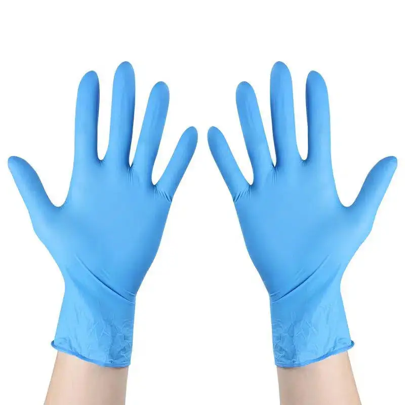 Blue Powder Free Nitrile Medecal Examination Glovees Intco Gloves