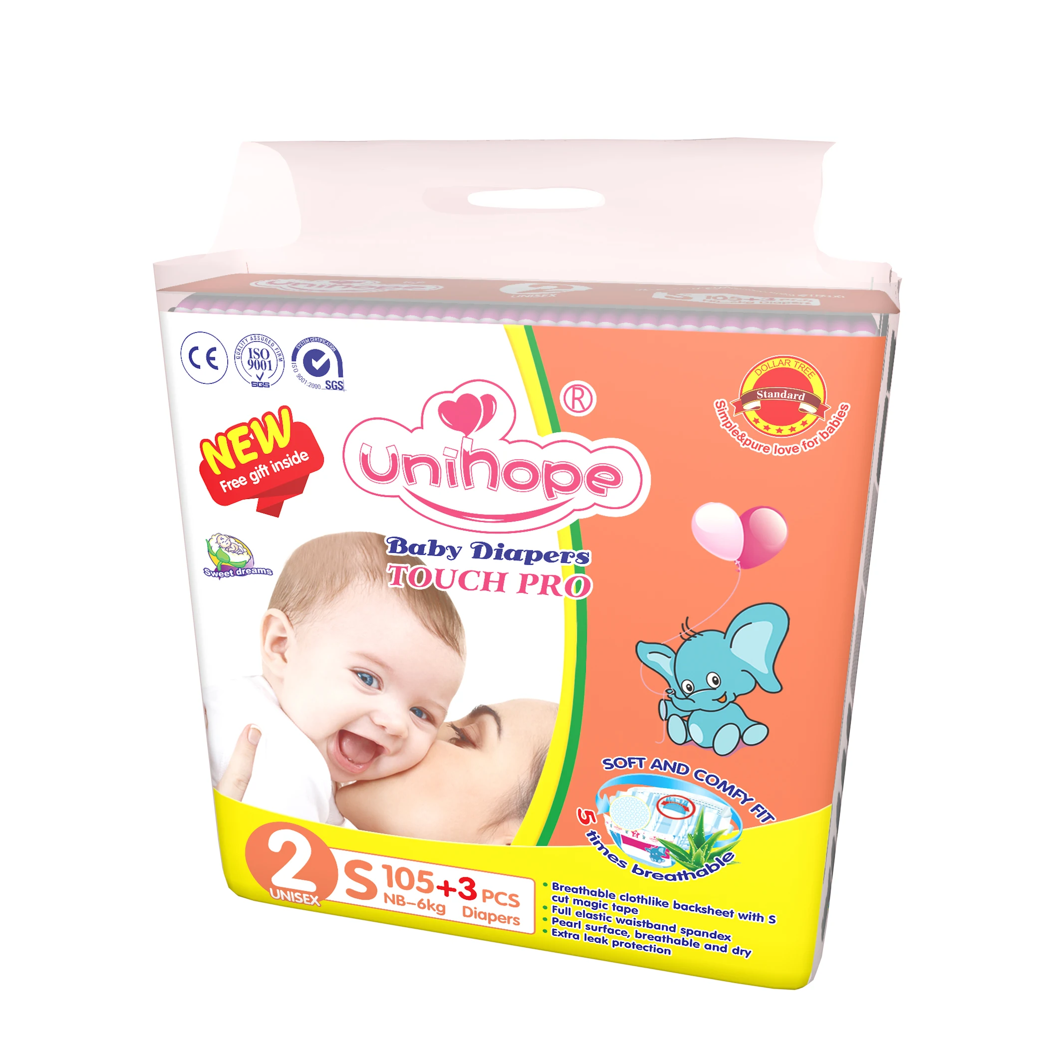 High Quality S Bale Smooth Backsheet Rejecteds Baby Diaper With Made In China