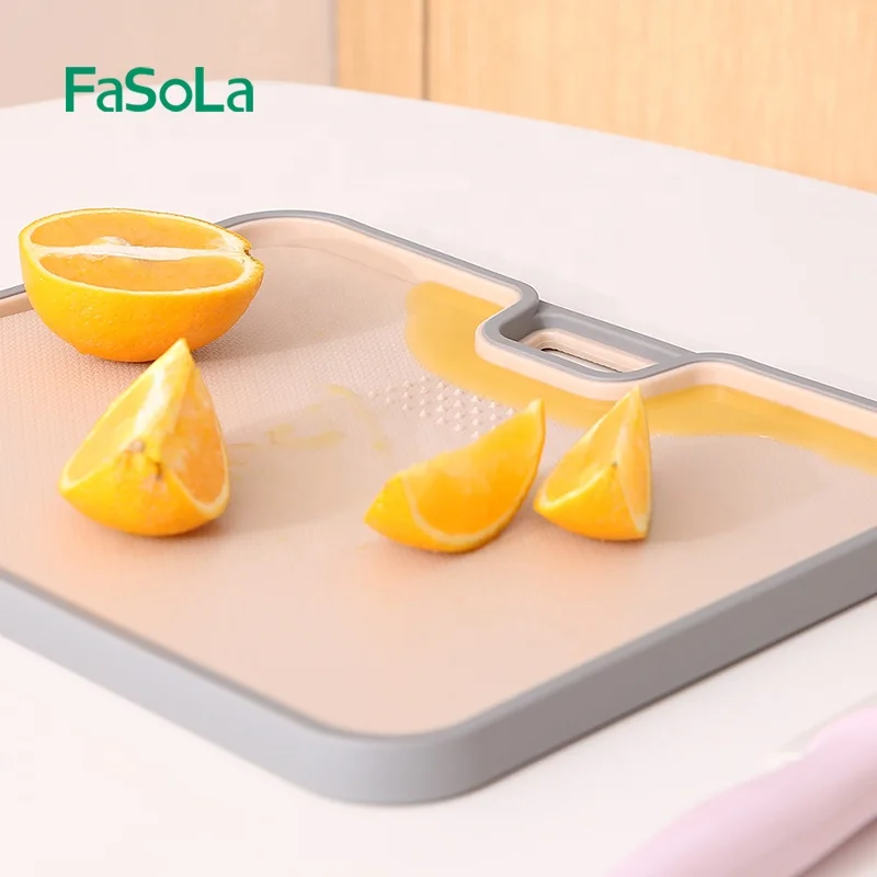 FaSoLa Portable Eco-friendly PP Safe Durable Anti-slip Kitchen Vegetable Chopping Board Cutting Board