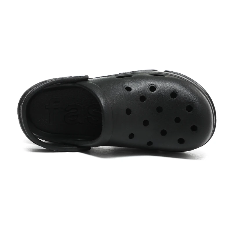 Women Thick Soled Perforated Shoes Summer Height Increase Outdoor Breathability Lightweight Slip-on Garden Clogs Shoes