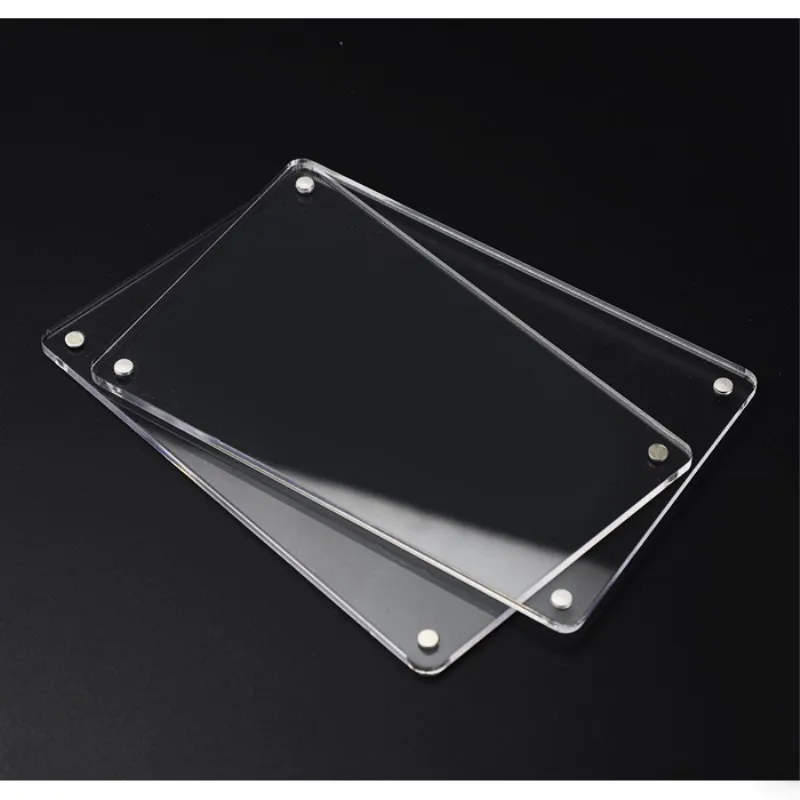 High Transparent Clear Acrylic Photo Frame Price Tag Display Stand
