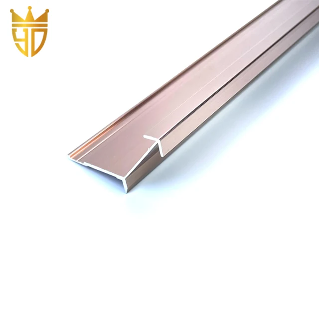 Source Factory Can Customize the Corner Aluminum Profile Metal Decorative Strip Drawing Process Trimming Line Wholesale