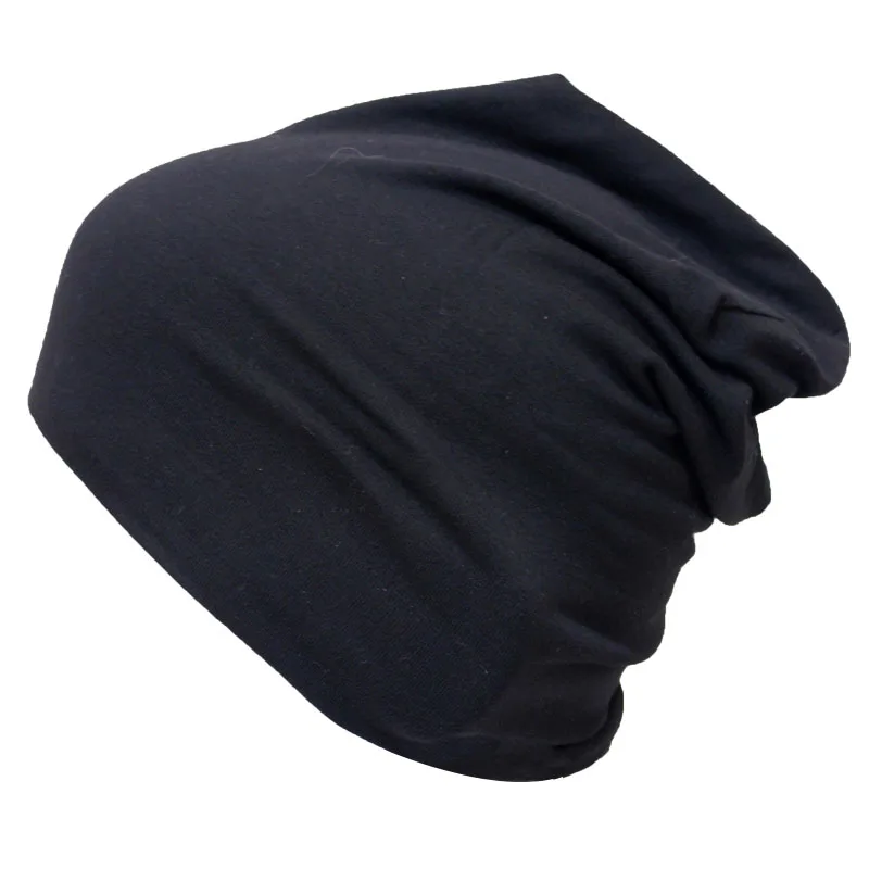 Custom Wholesale Cotton Beanie with Spandex Stretchy Hat Double Layers Warm Lightweight Sports Beanie