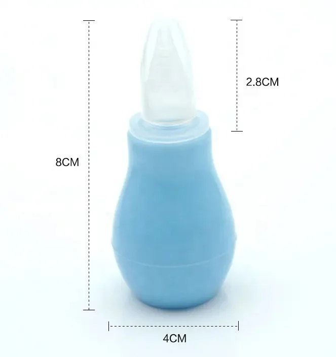 Hot selling Safety Waterproof Easy to Clean Baby Health Care Manual Soft Silicone Baby Nose Cleaner Nasal Aspirator