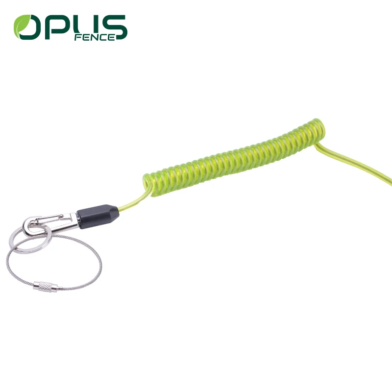 42g flexible green safety scaffolding spring tool lanyard