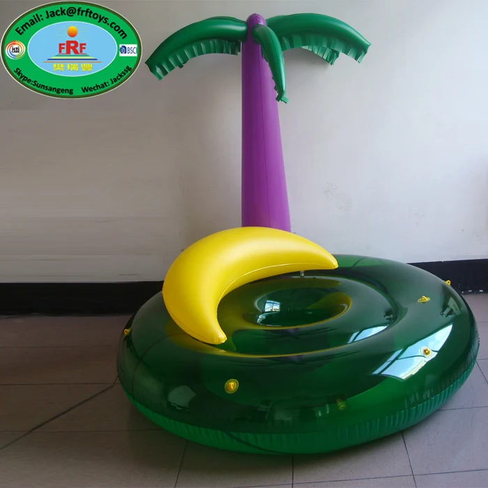 Summer Party Pool Float Inflatable Palm Tree and Banana Island