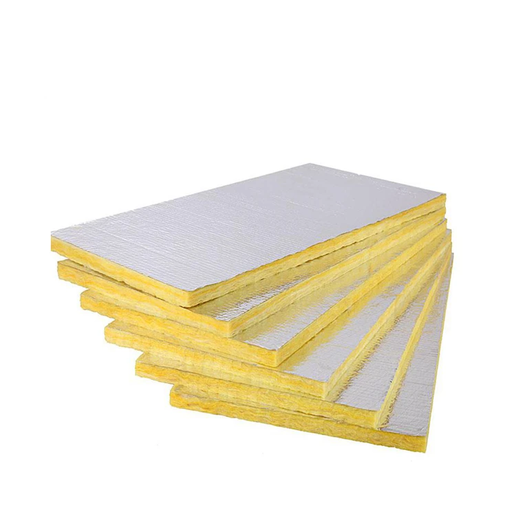 Glass Wool with Aluminium Foil Glass Wool Disc Decoration sound absorption ceiling panel