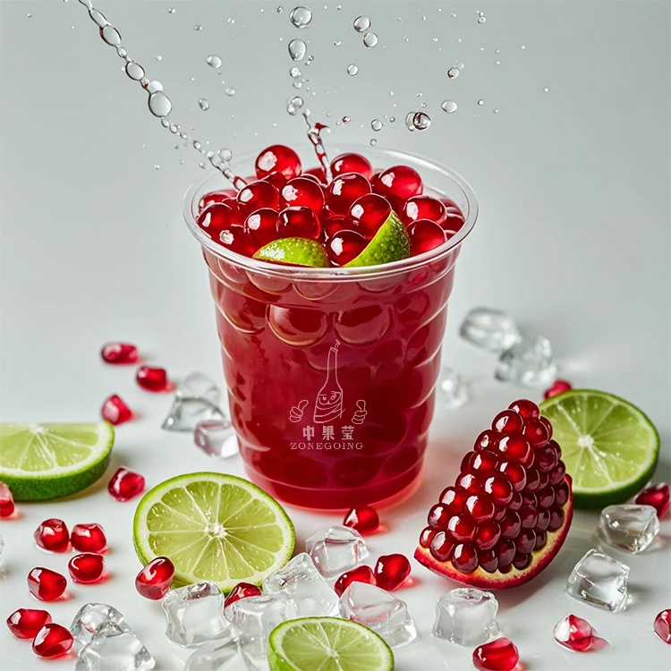 boba supplier wholesale 1.3kg pomegranate fruit boba pearls for bubble tea bubble tea