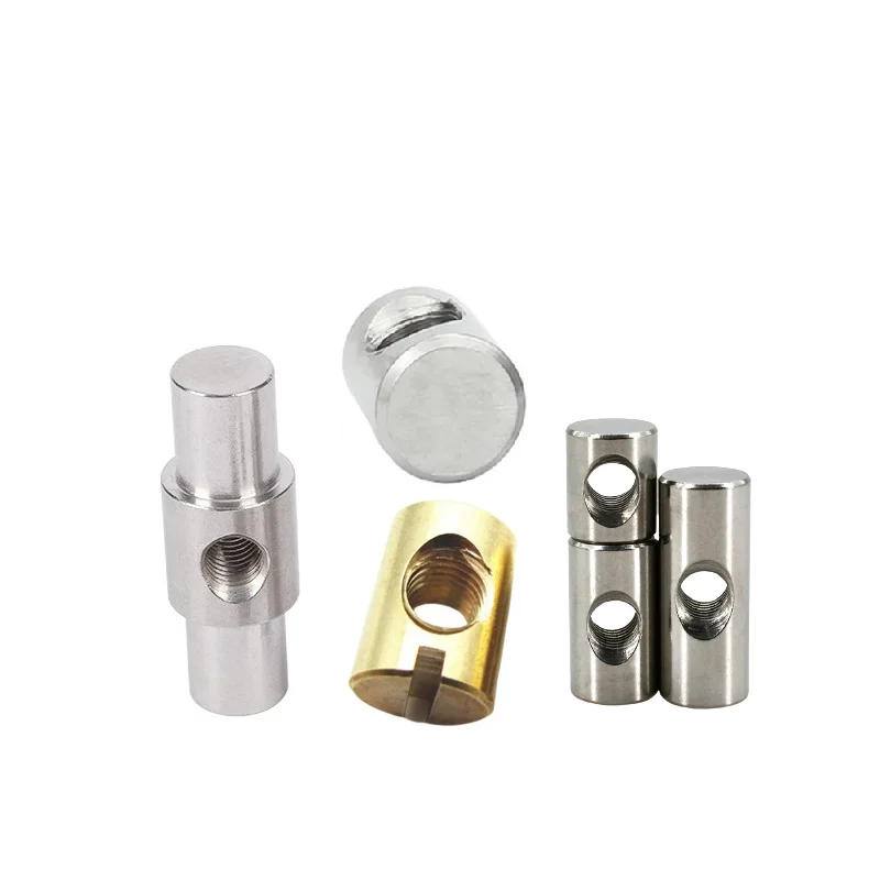 good services Custom Stainless,  Steel M3 M4 M5 Slotted Hammer Nut Cross Head Barrel Nuts For Furniture With Hole Barrel Nuts/