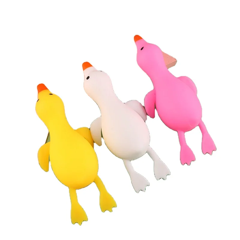 Squishy Duck Memory Sand Filling Sand Stretching Vent Swan Decompression Toy Tpr Fidget Stretchy Duck Toys