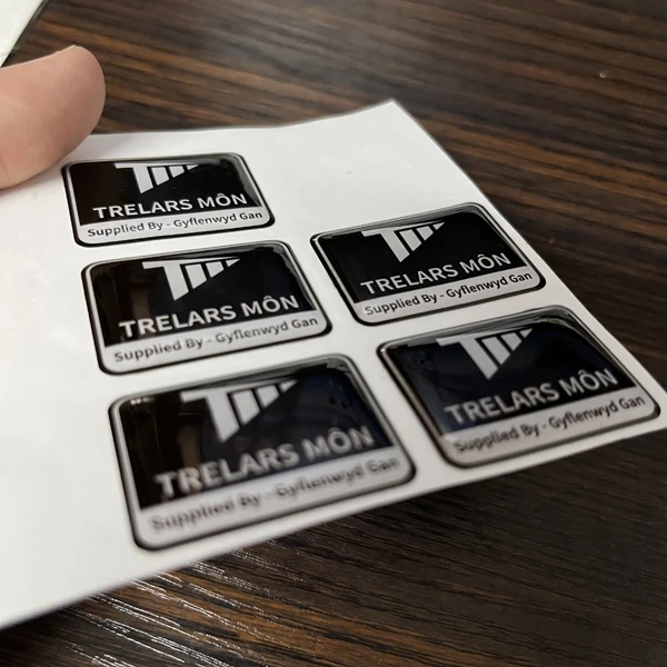 Custom 3D Car Logo Keys Epoxy Domed Resin 3M Strong adhesive Machine Labels Stickers