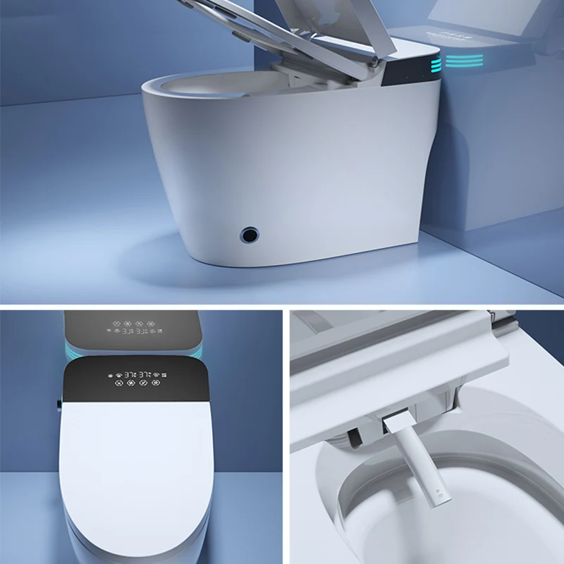 Hot Sale Hotel Bathroom Sanitary Ware Auto Sensor Flush Open Electric Intelligent Toilet Wc Electric Smart Toilet With Remote