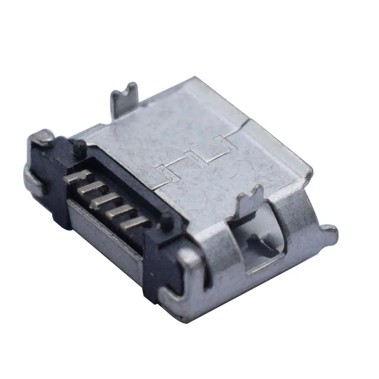 one-stop professional supplier micro usb socket female connector 5 pin smt usb micro charger pin jack port support customization