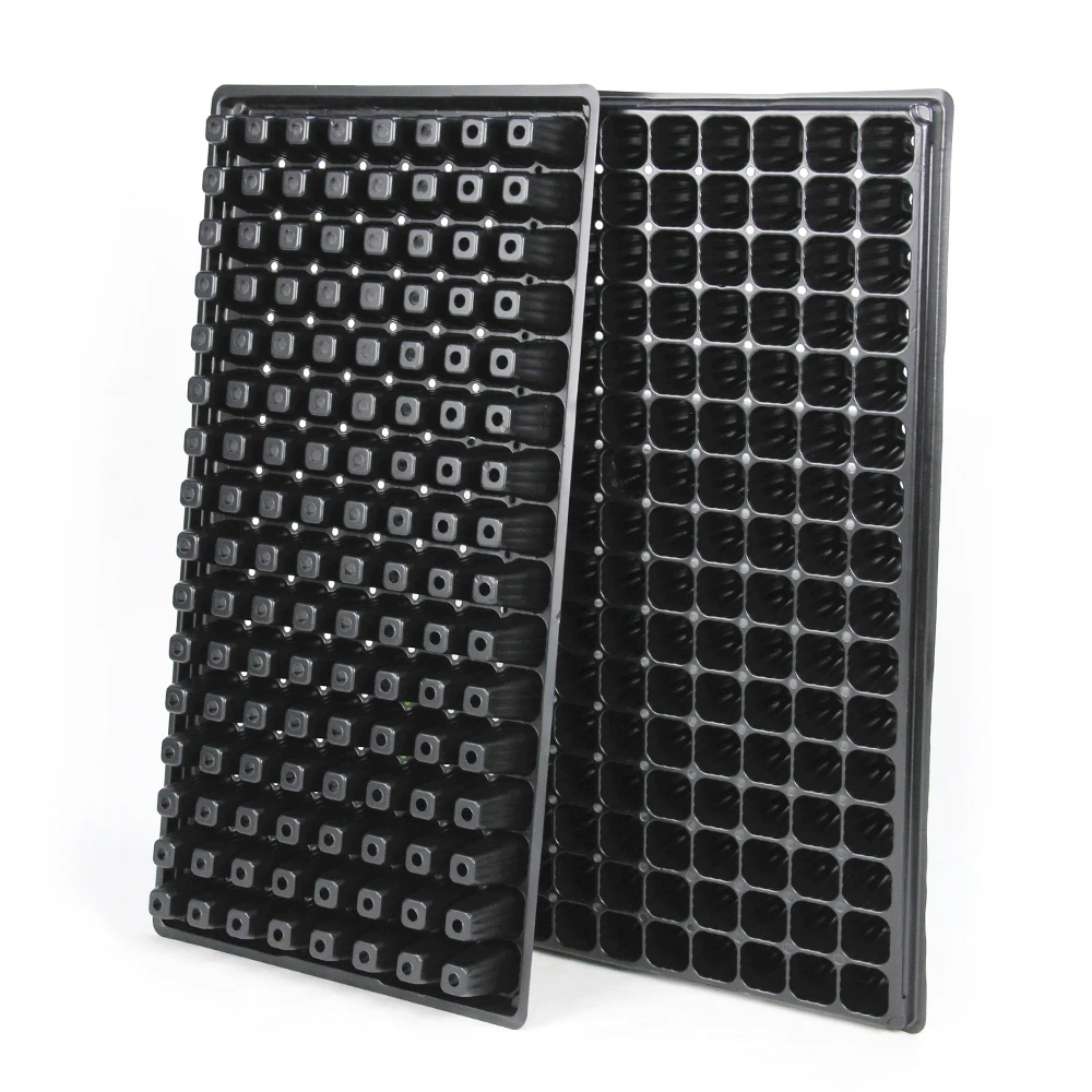 Hydroponic Seed Plant Vegetable Propagation Germination Tray Microgreen Growing Tray 128 Cell Plug Seed Tray