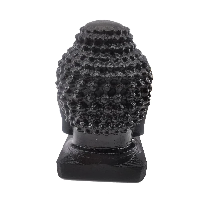 Wholesale nature Carving Crystal Healing stones carved crystal Black Obsidian Buddha head for crafts