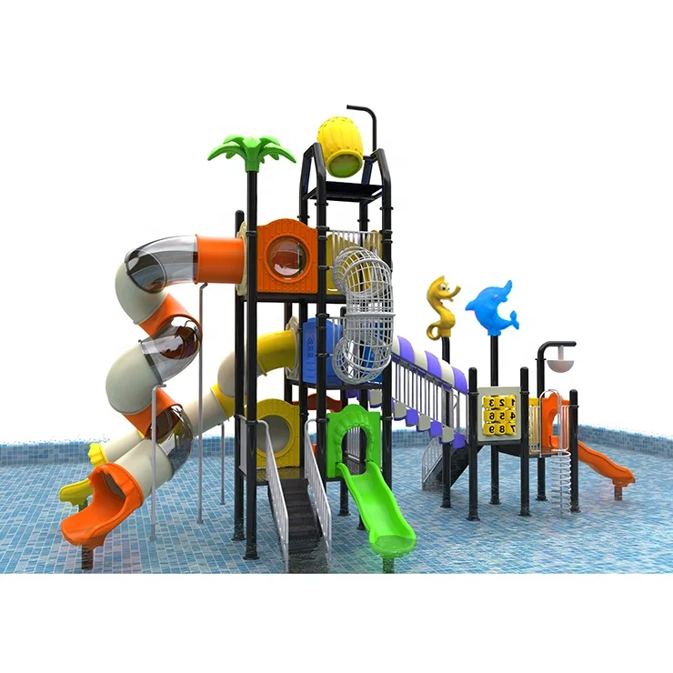 Hot sale fun games kids water park water kids playground tube slides equipment
