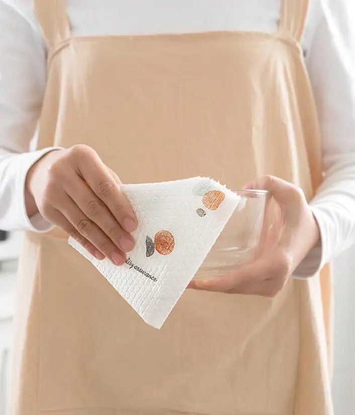 Kitchen Good Helper Disposable Reusable Unpaper Towel Non-woven Fabric Cotton Lazy Rags Cleaning Rags