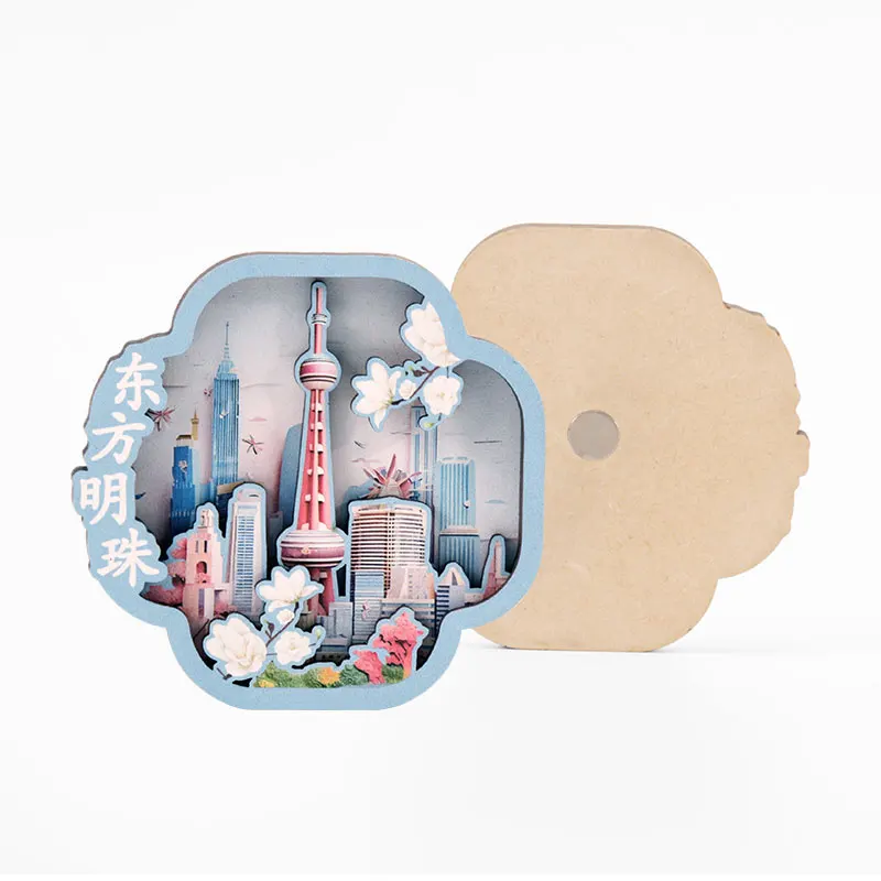 HOT Selling Custom Different Countries Souvenir Wood Magnets for Fridge 3D Wooden Fridge Magnet Gifts