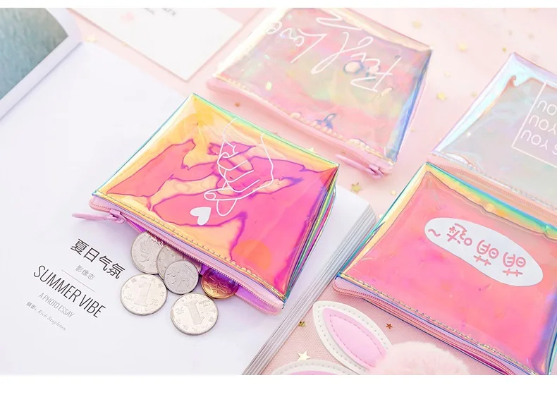 
2020 hot sale new style transparent TPU coin purse color portable purse 