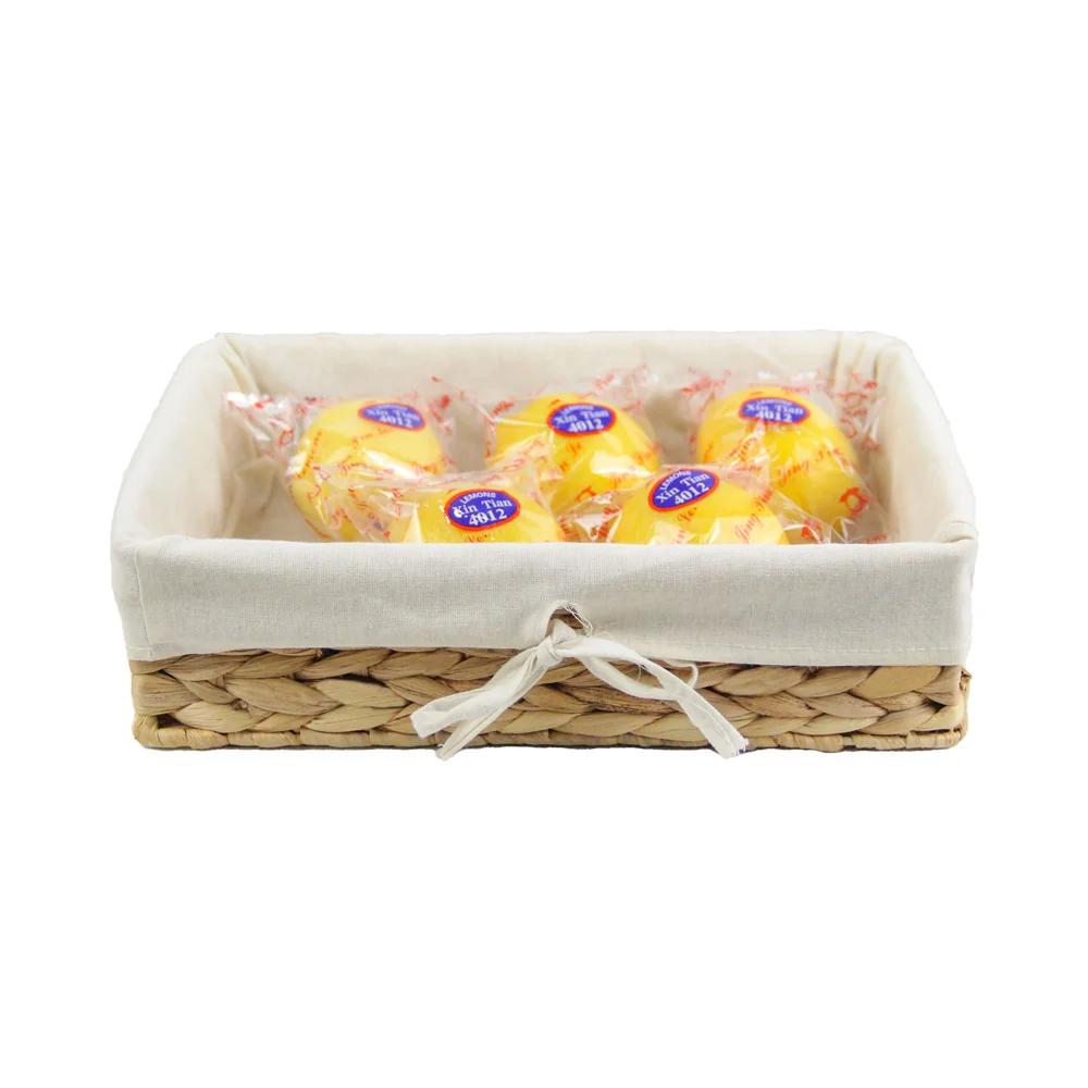 SF Factory Wholesale Hand-knitted water hyacinth natural storage baskets