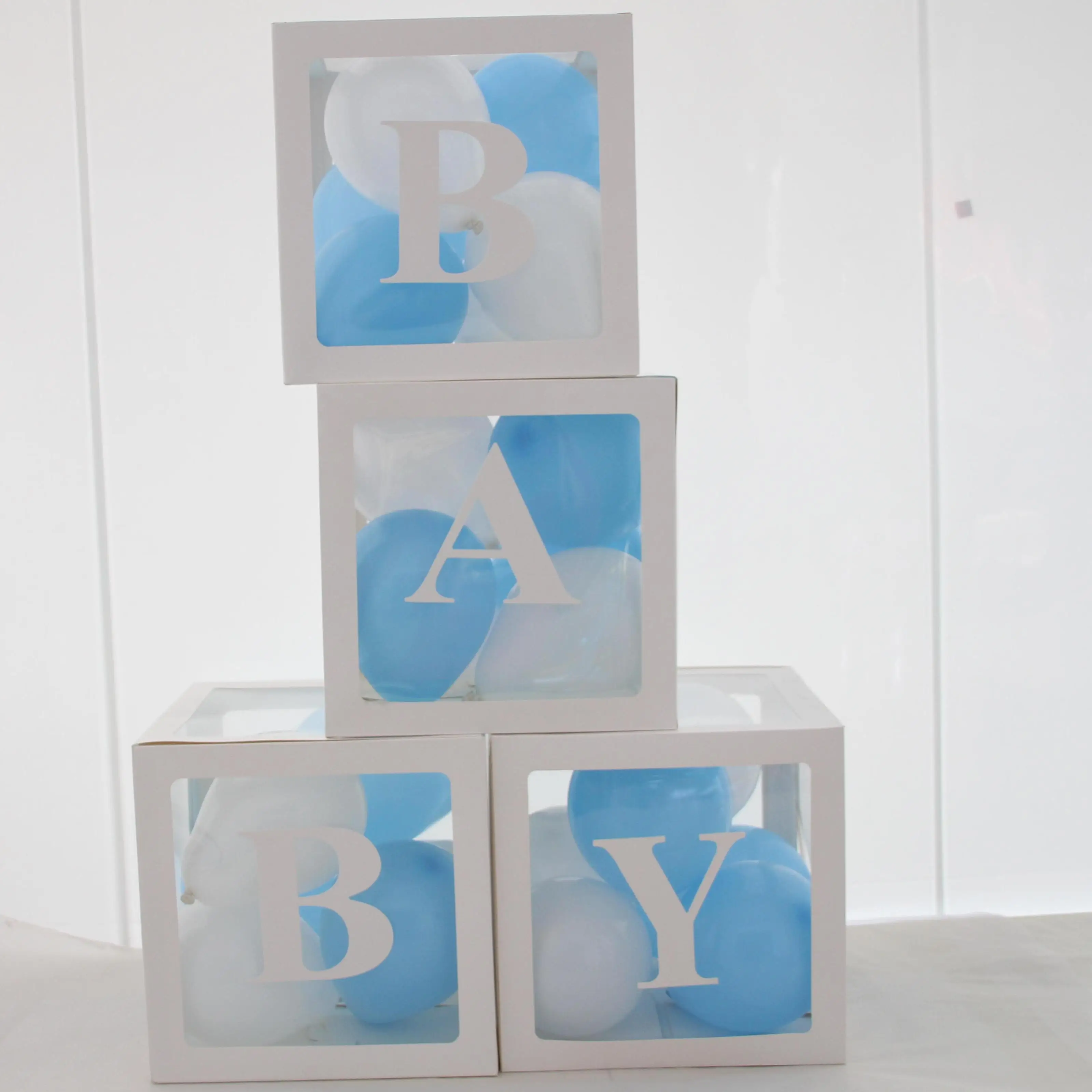 4 шт. прозрачные коробки для воздушных шаров «Baby Shower»
