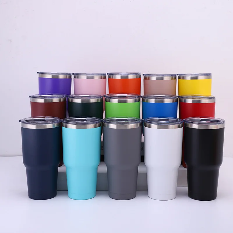 Stainless Steel Cup Recaps Cups With Silicone Lid Beverge Dispinser Best Mom Coffee Mug Box Set Blender