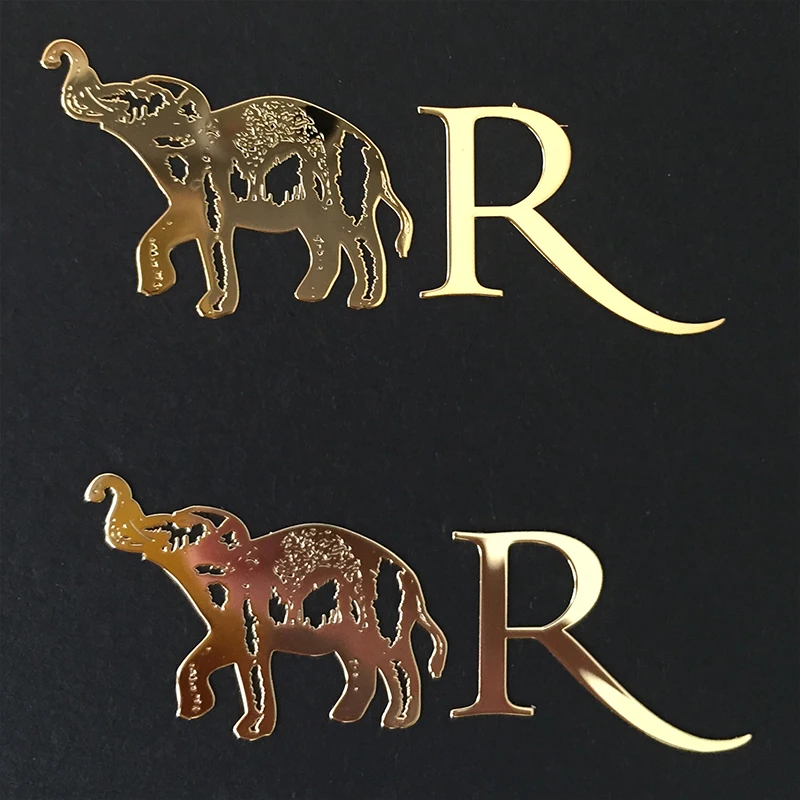 High Quality Custom 3D Metal Logo Sticker Thin Metal Sticker  Custom Design Custom Metal Tag Sticker