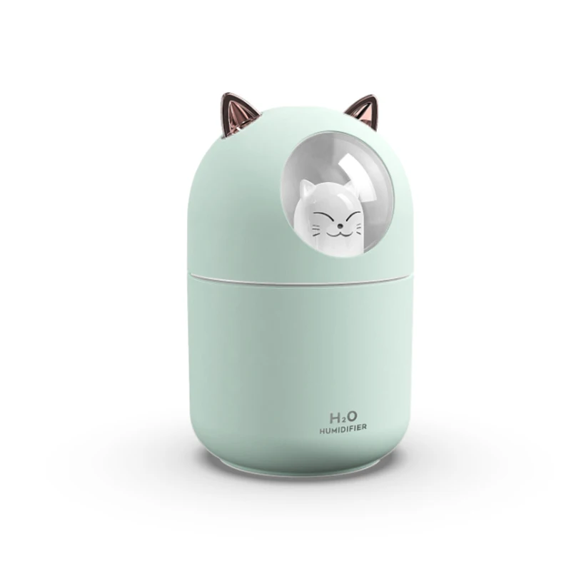 300ml Mini Bear Air Humidifier Usb Aromatherapy Aroma Essential Oil Diffuser For Home Office Car Cool Mist Maker With Led