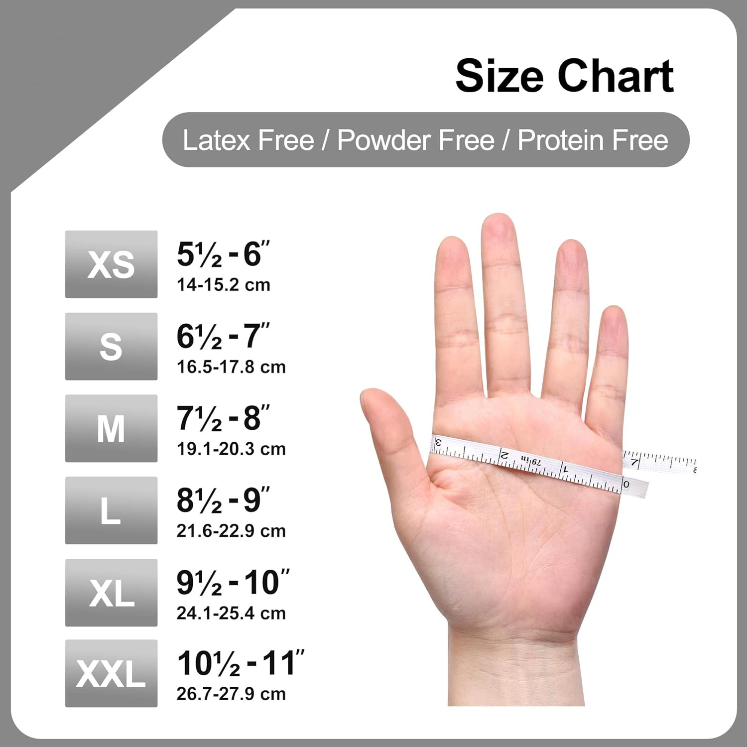 Powder Free Medical Exam Gloves Cooking & Cleaning Disposable Nitrile Gloves White