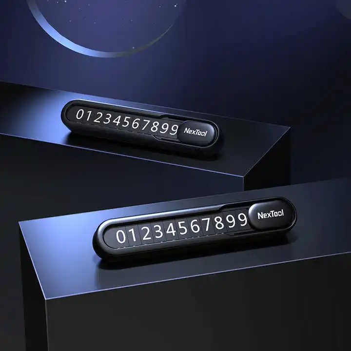 Nextool Household Multifunctional Parking Sign Manual Built-in Seat Belt Cutter Thimble Window Breaker Magnetic Hidden Number