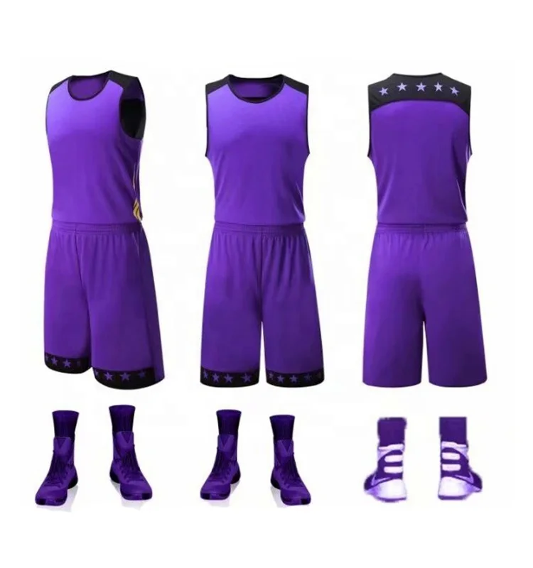 Custom Plain Uniform Training Basketball Jersey Set