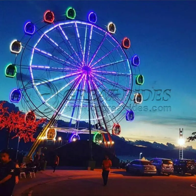 Successful Project Most Popular 30m Sightseeing Large Ferris Wheel 72 Seats Amusement Park Rides Ferris Wheel for Sale