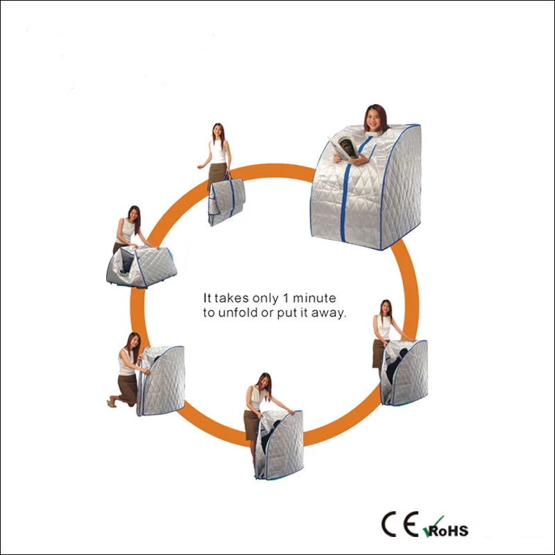 Home Use Portable Full Body Far Infrared Sauna Box And Ozone Steam Sauna