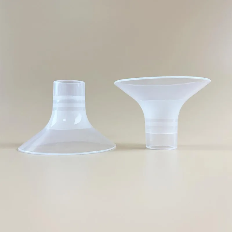 2022 New Design silicone flange Breast Pump Accessory Soft Bellmouth Replacement Breast Pump Parts Food Grades BPA Free