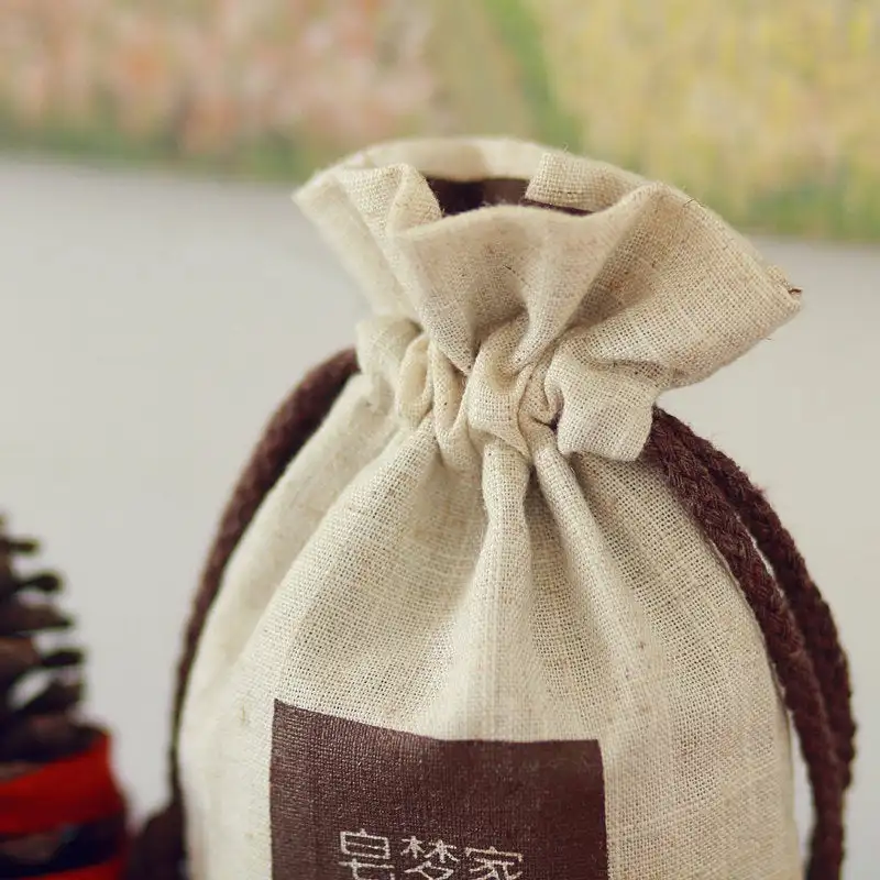 
flat bottom drawstring pouch personalized bag jewelry packaging pouch with business logo thick cotton drawstring bag 