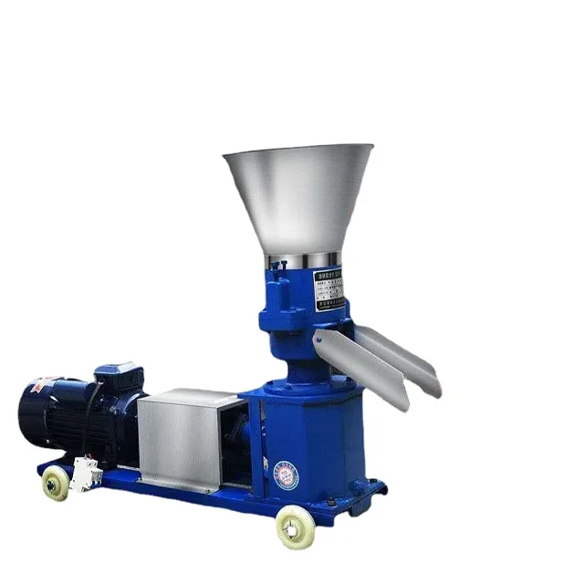 High Capacity Mini Chicken Cattle Feed Pellet Mill Plant Small Animal Feed Pelletizer with Flat Die Home Use Factory Cheap Price
