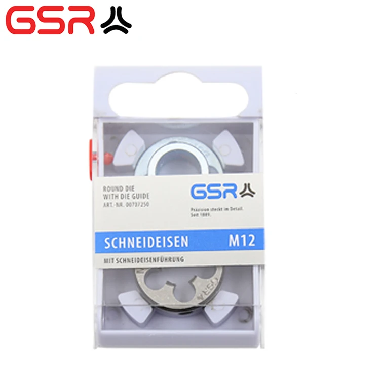 HSS threading dies with die guide coarse & fine thread bsf hss round hex threading dies