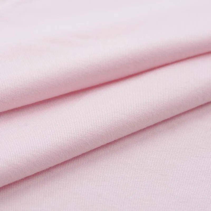 Natural Organic Bamboo Fabric Soft Touching 95%Bamboo 5%Spandex Bamboo Jersey Fabric for T-Shirt