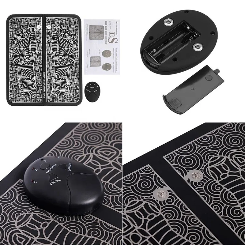 Battery Type  Muscle Stimulator  EMS Foot Massage Mat Pad for EMS Vibrating Electric Foot Massage Machine