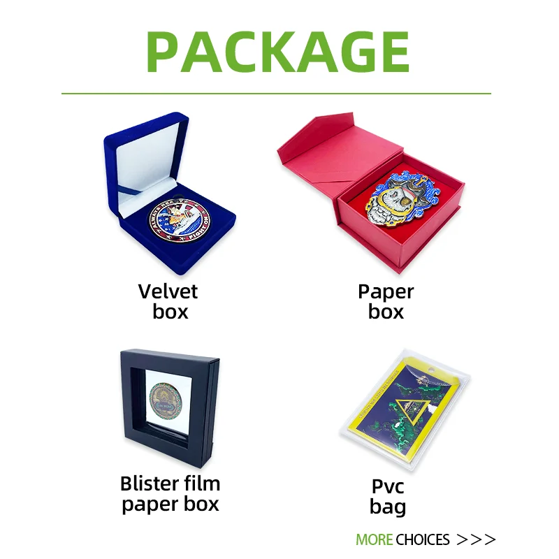 RENHUI Art Embossed Logo Soft Enamel Casting Engraving Zinc Alloy Gold 2D 3D Effect Metal Crafts Custom 3D Challenge Coins