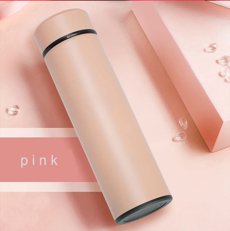 Thermal Coffee Thermos Car Water Bottle 500ml Intelligent Temperature Cold Hot Cup Stainless Steel Vacuum Flask for Gym Travel