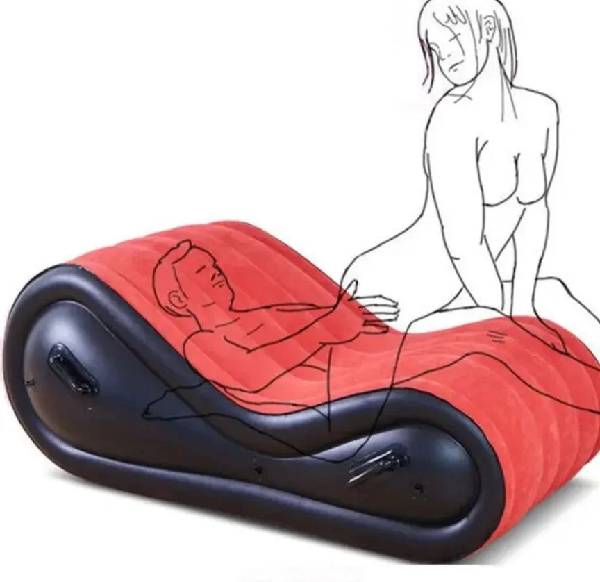 Sex Sofa Bed Pvc Sex Furniture Air Cushion Bdsm Sexy Chair For Couples Chaise Lounge Red Inflatable Large Sofas For Living Room